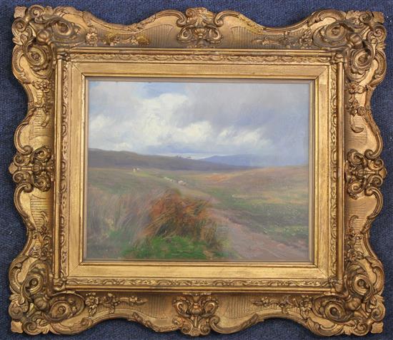 Rex Vicat Cole (1870-1940) Moorland landscape, 8 x 10in.